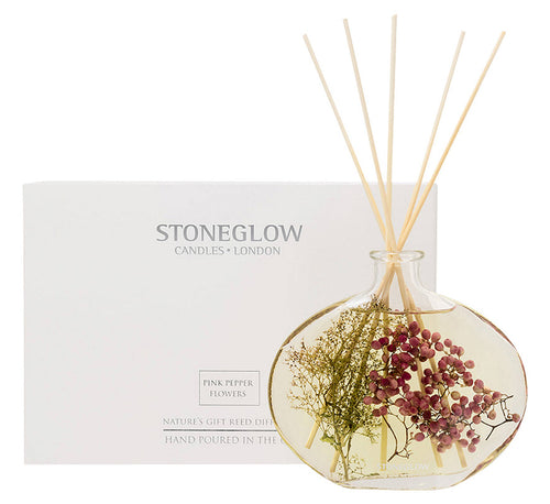 Stoneglow Nature's-Gift Pink Pepper Flowers Reed Diffuser 200 ML