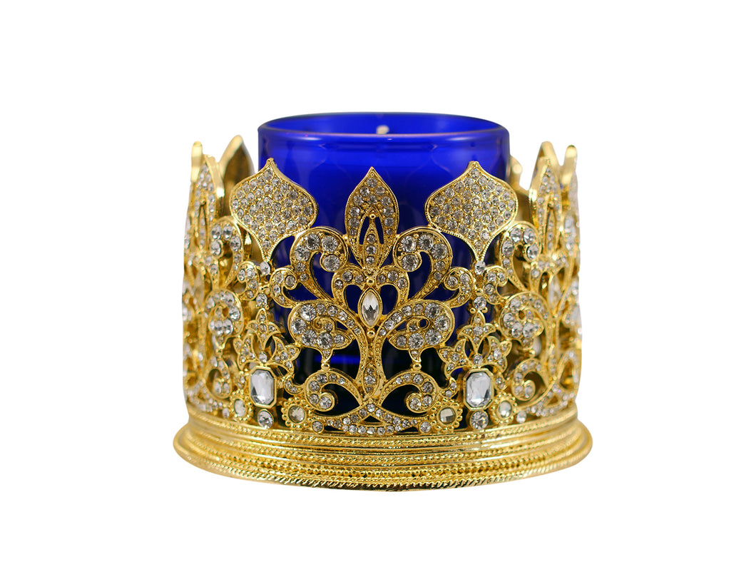 Gold Fleur Crown Wine Coaster By Olivia Riegel