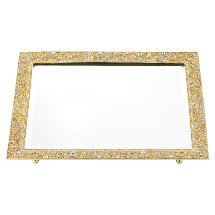 Gold Windsor Mirror Tray By Olivia Riegel