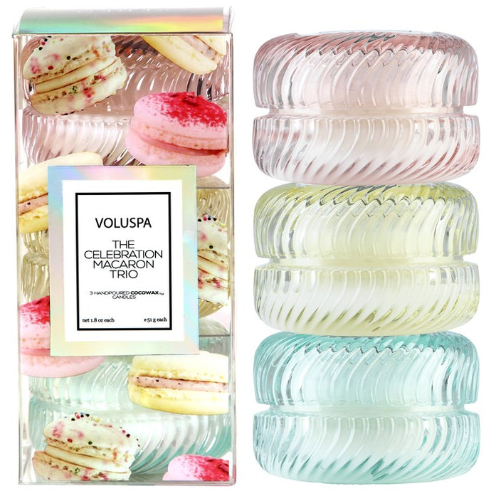 Voluspa Macaron 3 Candle Gift Set