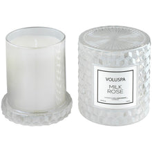 Load image into Gallery viewer, Voluspa Milk Rose Cover Candle