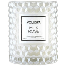 Load image into Gallery viewer, Voluspa Milk Rose Cover Candle