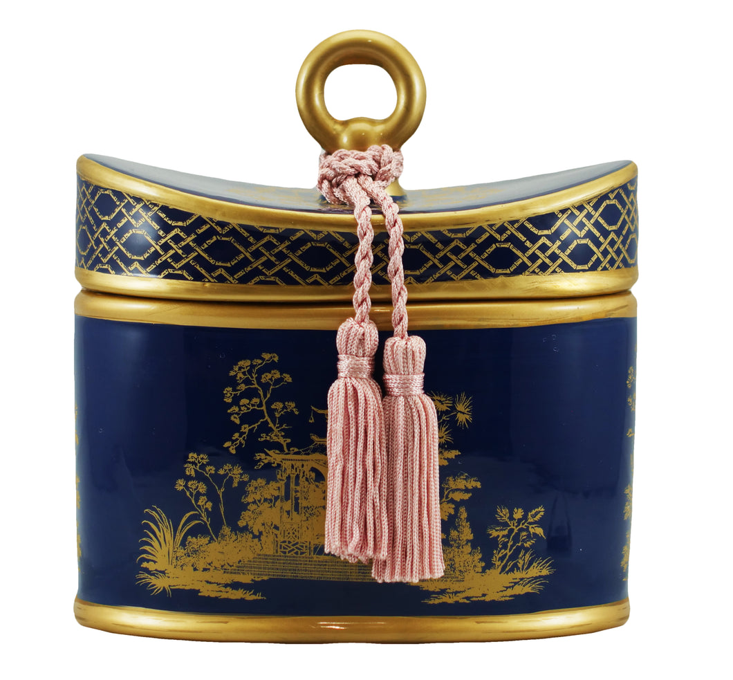 Seda France L'Ambre Classic Toile Mini Pagoda Box Candle 22 oz