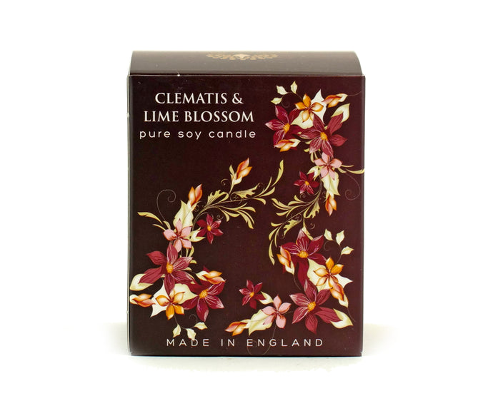 Clematis and Lime Candle By The English Soap Co