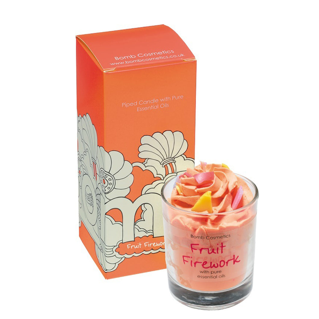 Bomb Cosmetics Fruit Firework Piped Candle