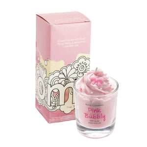 Bomb Cosmetics Pink Bubbly Piped Candle