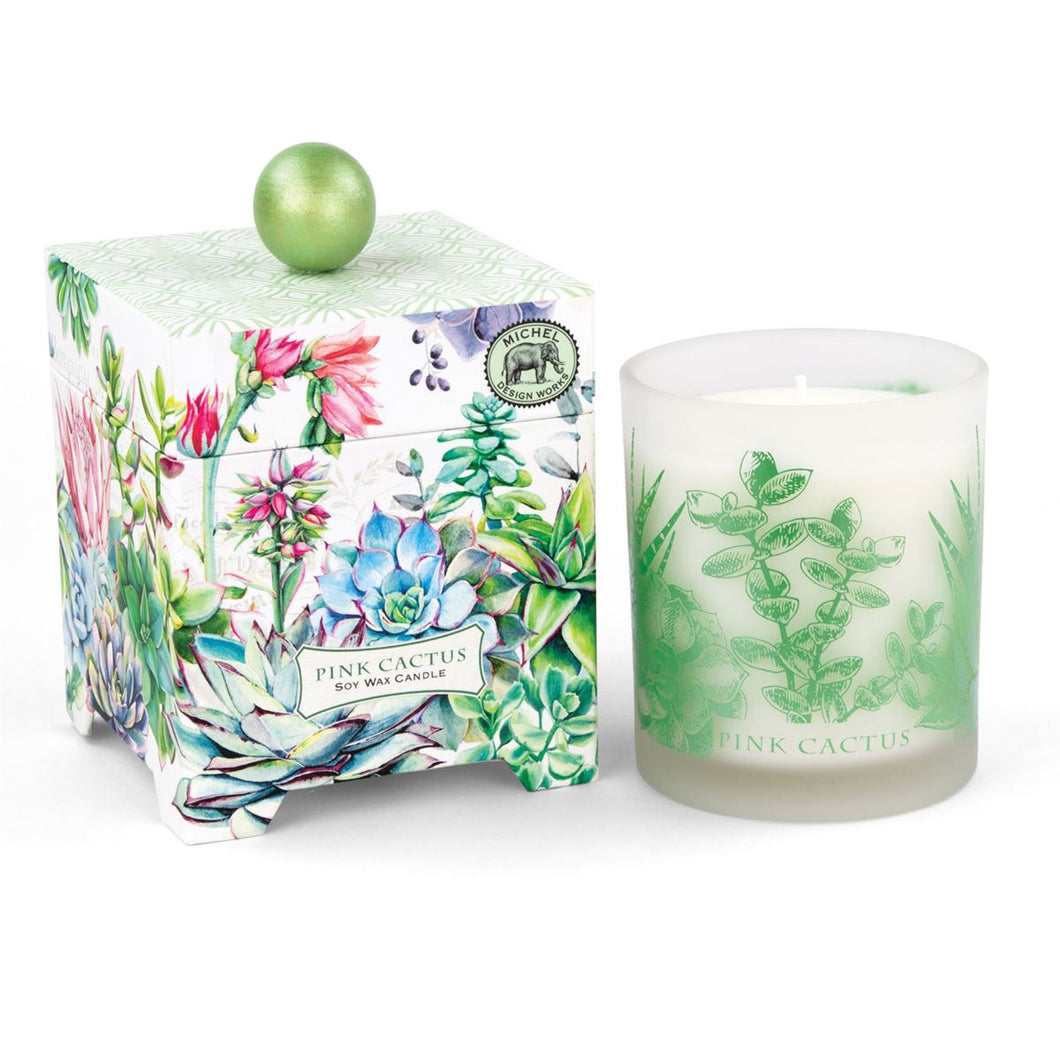 Michel Design Works Pink Cactus Candle 14 oz