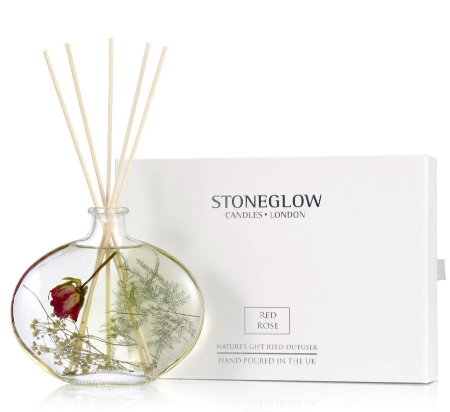 Stoneglow Red Rose Natures Gift Reed Diffuser 200 ML