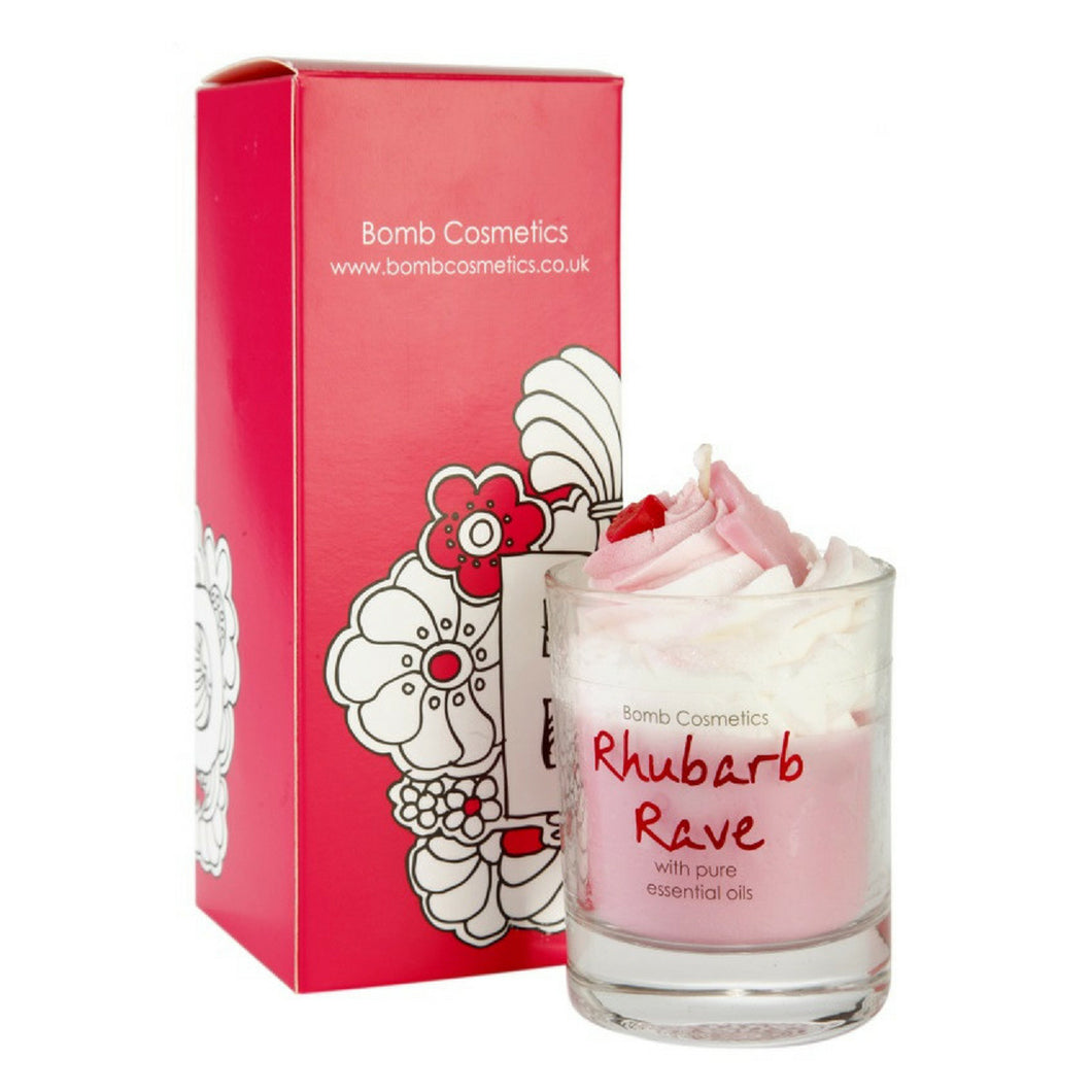 Bomb Cosmetics Rhubarb Rave Piped Candle