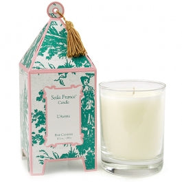 Seda France L'Ambre Classic Toile Mini Pagoda Box Candle 10 oz