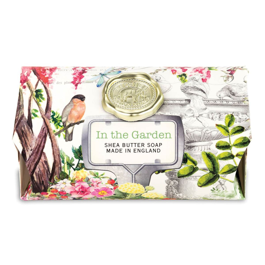 Michel Design Works Bath Soap Bar, In The Garden , Large