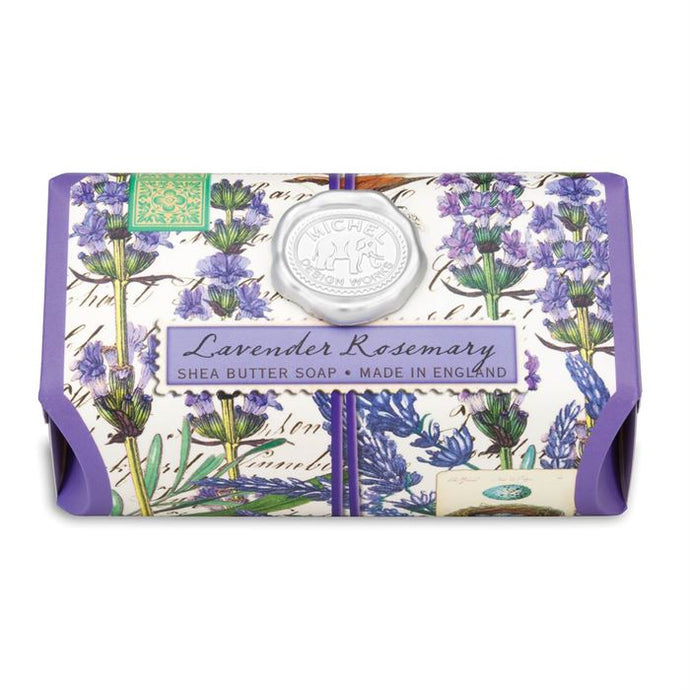 Michel Design Works Bath Soap Bar, Lavender and Rosemary, Large