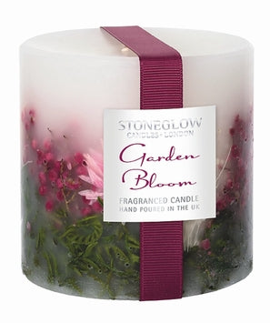 Stoneglow Garden Bloom Botanics Fat Pillar Scented Candle